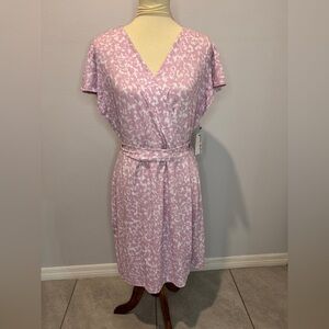 Nine West Purple and White Dress